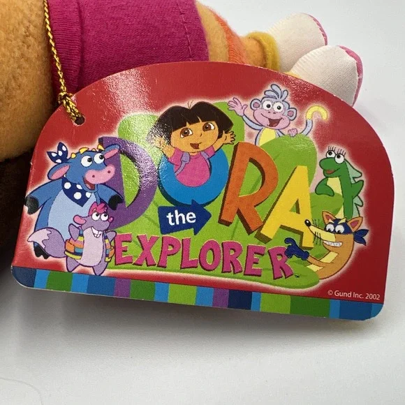 2002 Gund Dora the Explorer 6" Stuffed Animal Plush New With Tags NOS Vintage - Picture 7 of 13